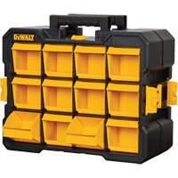 Flip-Bin Organizer, 3-7/8" W x 17-3/4" D x 13-7/8" H, Black/Yellow WestPier