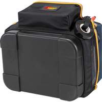 Molded Base Electrical/HVAC Tool Carrier, Ballistic Polyester, 20 Pockets, Black/Blue WestPier