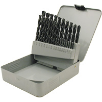 JET-KUT&reg; Black Oxide Drill Bit Set, 29 Pieces, High Speed Steel WestPier