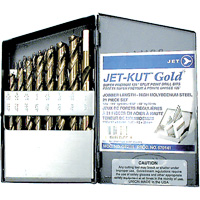 GF21R Jet-Kut&reg; Gold Super Premium Drill Bit Set, 21 Pieces, Steel WestPier