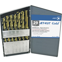 JET-KUT&reg; GOLD Super Premium Drill Bit Set, 29 Pieces, Alloy Steel WestPier