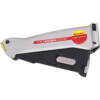 Hidden Edge&reg; Knife, 19 mm, Steel, Aluminum Handle WestPier