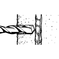 Coupe-barres d'armature rotatifs, 3/8", Tige SDS-Plus, Carbure WestPier