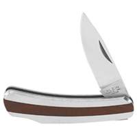 Pocket Knife with Drop Point Blade, 2-1/4" Blade, Stainless Steel Blade, Stainless Steel Handle WestPier