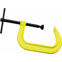 Serre-joint en C de s&eacute;curit&eacute; haute visibilit&eacute;, Capacit&eacute; de 2-1/8" (54 mm), Profondeur de gorge de 2-1/4" (57 mm) WestPier