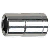 SAE Socket, 7/16", 3/8" Drive, 6 Points, Deep WestPier