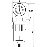 Compressed Air Filters, Modular, 3/4" NPT, Automatic Drain WestPier