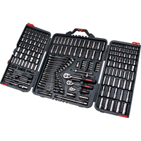 Jeux de douilles et cl&eacute;s SAE/m&eacute;triques 1/4", 3/8" et 1/2", 210 Mcx, Profond WestPier