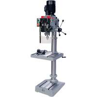 Gearhead Drilling Machine, 1/2" Chuck, 6 Speed(s), 19-1/2" W x 21-3/4" L, #3 Morse WestPier