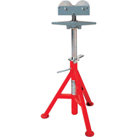 Roller Head  High Pipe Stand #RJ-99, 82-140 cm Height Adjustment, 12" Max. Pipe Capacity, 1000 lbs. Max. Weight Capacity WestPier