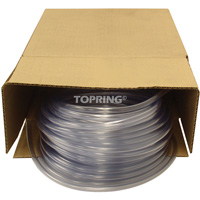 Tubing, Air/Water, 0.625" OD x 100' L, PVC, Clear, 30 PSI @ 20°C WestPier