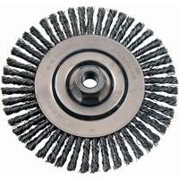 Wire Wheel Brushes, 4-7/8" Dia., 0.02" Fill, 5/8"-11 Arbor, Stainless Steel WestPier