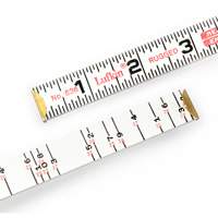 R&egrave;gle de maçon Red End, 6' lo, Bois, Graduations de 1/16" WestPier