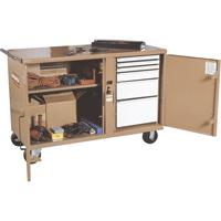 StorageMaster<sup>®</sup> Heavy-Duty Rolling Work Bench, 54-1/4" W x 37-3/8" H x 26" D, 2600-2700 lbs. Capacity TTW263 | WestPier