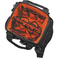 Tradesman Pro Tool Tote, Ballistic Nylon, 40 Pockets, Black/Orange WestPier