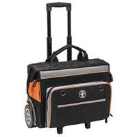 Tradesman Pro Rolling Tool Bag, Ballistic Polyester, 24 Pockets, Black/Orange WestPier