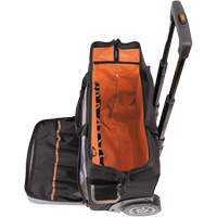 Tradesman Pro Rolling Tool Bag, Ballistic Polyester, 24 Pockets, Black/Orange WestPier