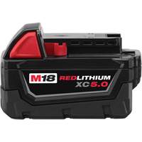 Bloc-piles &agrave; capacit&eacute; &eacute;tendue M18 Redlithium XC5.0 , Lithium-ion, 18 V, 5 A WestPier
