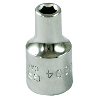 Douille, 4 mm, Prise 1/4", 6 pans WestPier