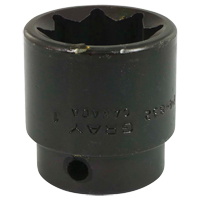 Socket, Impact, 1", 1/2" Drive, 8 Points WestPier