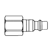 Raccords rapides - 1/2" industriel, &agrave; soupape/1 voie - Abouts, 3/8" WestPier