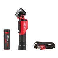 Lampe de poche pivotante USB, DEL, 500 lumens, Piles Rechargeable WestPier