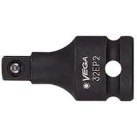 Socket Adapter, Impact, 1/2" Drive, 1/4" Socket, 1.25" L, Ball WestPier
