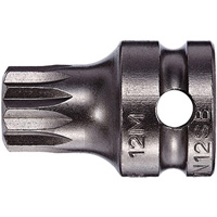 Socket Bit, Triple Square, 5 x 1" L, 3/8" Drive WestPier