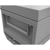 Jobsite Storage Box, 32" x 19" x 17-13/16", Steel, Grey UAI844 | WestPier