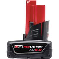 Bloc-piles M12 Redlithium XC 6.0, Lithium-ion, 12 V, 6 Ah WestPier