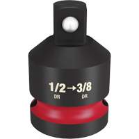 Shockwave Impact Duty Drive Adapter, Impact, 1/2" Drive, 3/8" Socket, 1.5" L WestPier