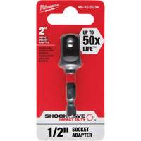 Adaptateur de douille &agrave; chocs Shockwave, 1/4" Prise, Dimension m&acirc;le 1/2", Sph&eacute;rique, 2" lo WestPier