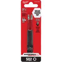 Embout de tournevis Shockwave Impact Duty, Carr&eacute;e, Embout #2, Prise 1/4", Longueur 3-1/2" WestPier
