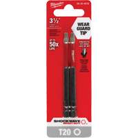 Embout de tournevis Shockwave Impact Duty, Torx, Embout T-20, Prise 1/4", Longueur 3-1/2" WestPier