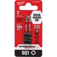 Embout de tournevis Shockwave Impact Duty, Carr&eacute;e, #1, Prise 1/4" WestPier