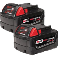 M18™ Redlithium™ XC Extended Capacity Battery Pack Set, Lithium-Ion, 18 V, 4 A UAL250 | WestPier