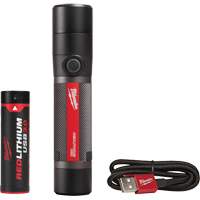 Lampe de poche compacte compatible USB, DEL, 800 lumens, Piles Rechargeable WestPier