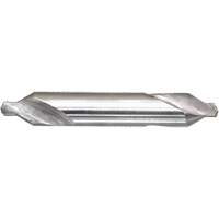 Drillco&reg; Combined Centre Drill & Countersink, #1, 3/64" Small Diameter, 1/8" Large Diameter, High Speed Steel WestPier