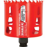 Wood & Metal Hole Saw, 3-1/8", 2-3/8" Depth of Cut, Carbide WestPier