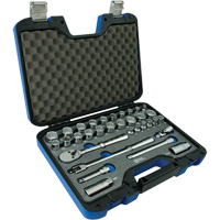 Jeu d'Accessoires pour douilles SAE & m&eacute;triques &agrave; 12 pans, 33 Mcx, Prise de 3/8" WestPier