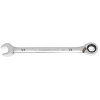 90-Tooth Reversible Ratcheting Wrench, 12 Point, 1/2", Chrome/Polished Finish WestPier