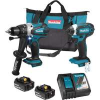 Trousse de 2 outils sans fil LXT avec moteurs sans balai, Lithium-ion, 18 V WestPier