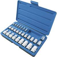 SS328TS Jeu de douilles externes, Torx, Prise 1/2"/1/4"/3/8", 28 mr WestPier