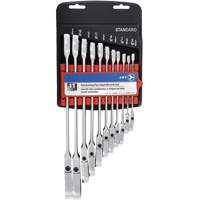 RCWS-11FS Flex Head Wrench Sets, Combination/Flex Head, 11 Pieces, Imperial WestPier