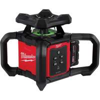 M18™ Green Interior Rotary Laser Level Kit with Remote/Receiver & Wall Mount Bracket, 1000' (304.8 m) UAW813 | WestPier