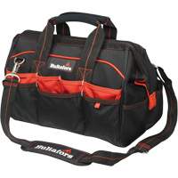 Sacs &agrave; outils pour ouvrier 16", Polyester balistique, Noir/Rouge WestPier