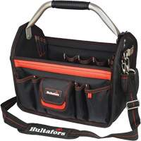Porte-outils de 14" &agrave; dessus ouvert, Polyester balistique, Noir/Rouge WestPier