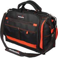 Porte-outils &agrave; compartiments multiples de 18", Polyester balistique, 50 pochettes, Noir/Rouge WestPier