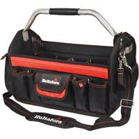 Porte-outils de 18" &agrave; dessus ouvert, Polyester balistique, Noir/Rouge WestPier