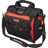 Sac &agrave; outils &eacute;clair&eacute; pour technicien, Polyester balistique, Noir/Rouge WestPier